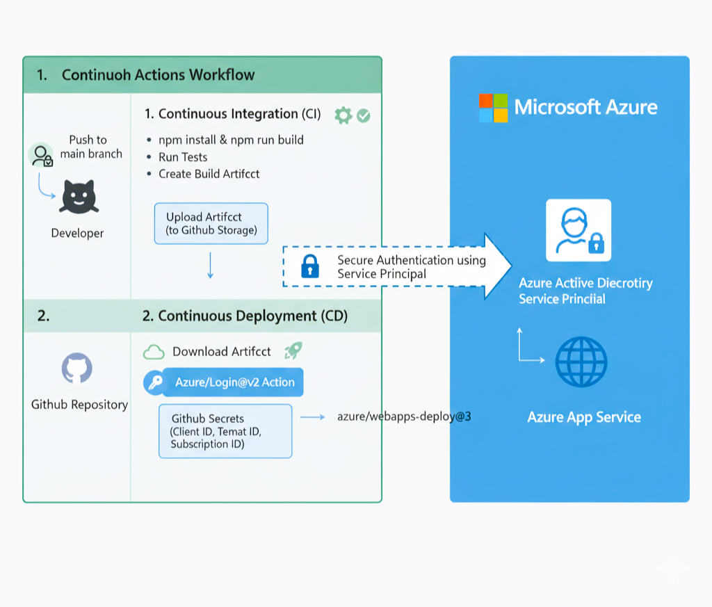 Screenshot of CI/CD with GitHub Actions